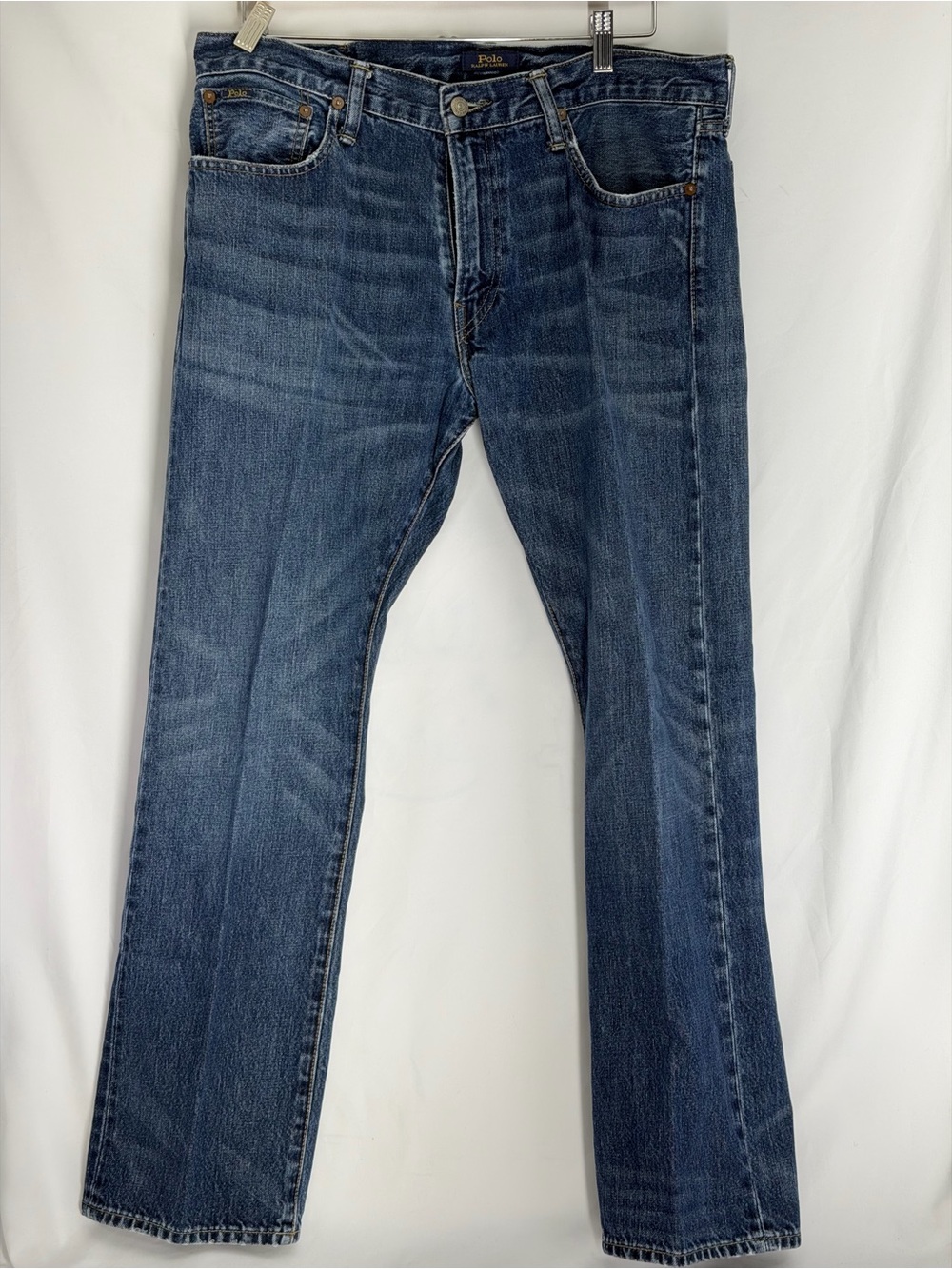 Polo Ralph Lauren Mens Jeans 34x30 Authentic Denim Goods Medium Wash Straight RL
